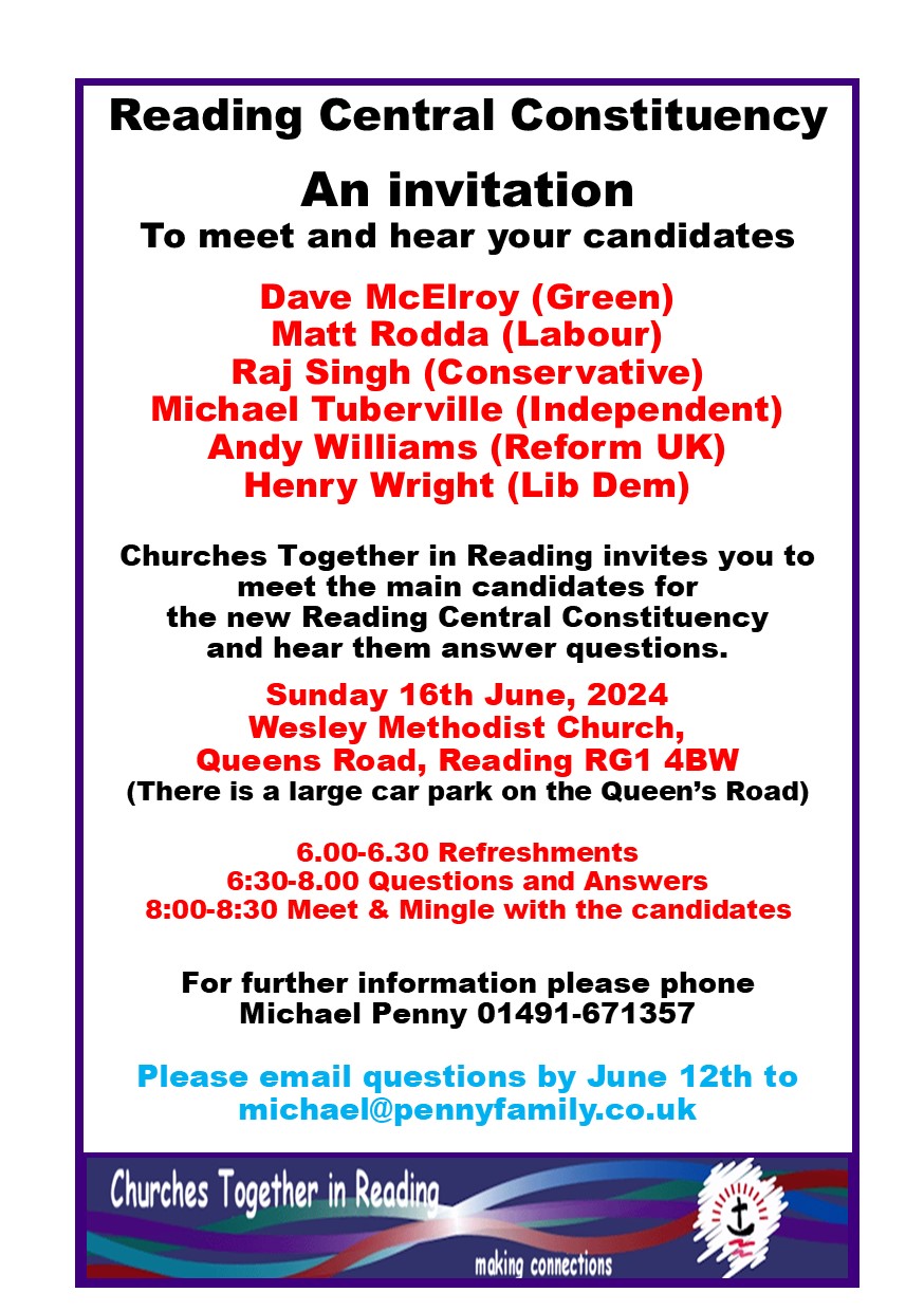 Hustings 2024 – Reading Central Constituency